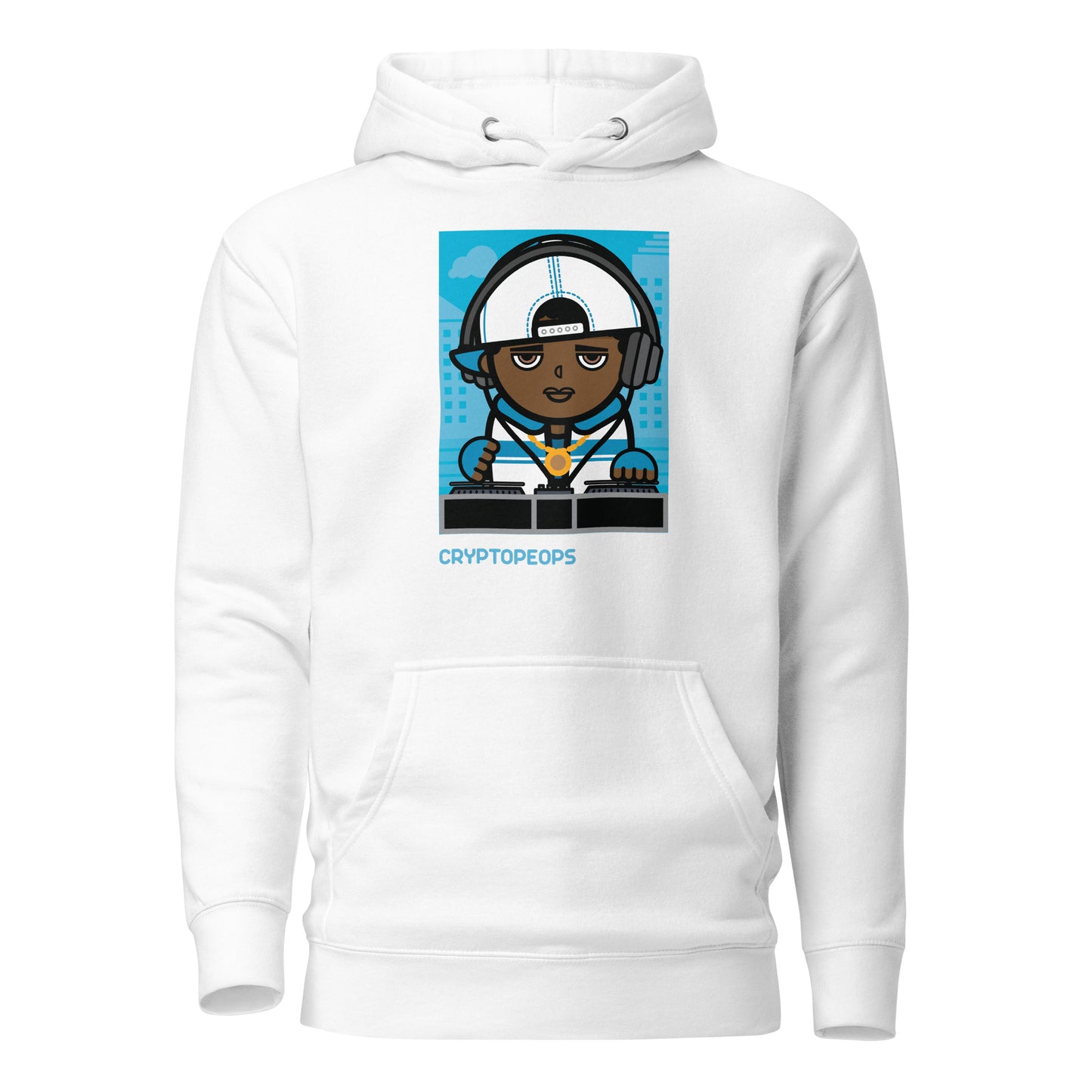 CryptoPeop #0077 Male DJ Hoodie (Unisex)